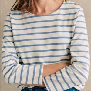 Sezane Colette Mariniere striped top